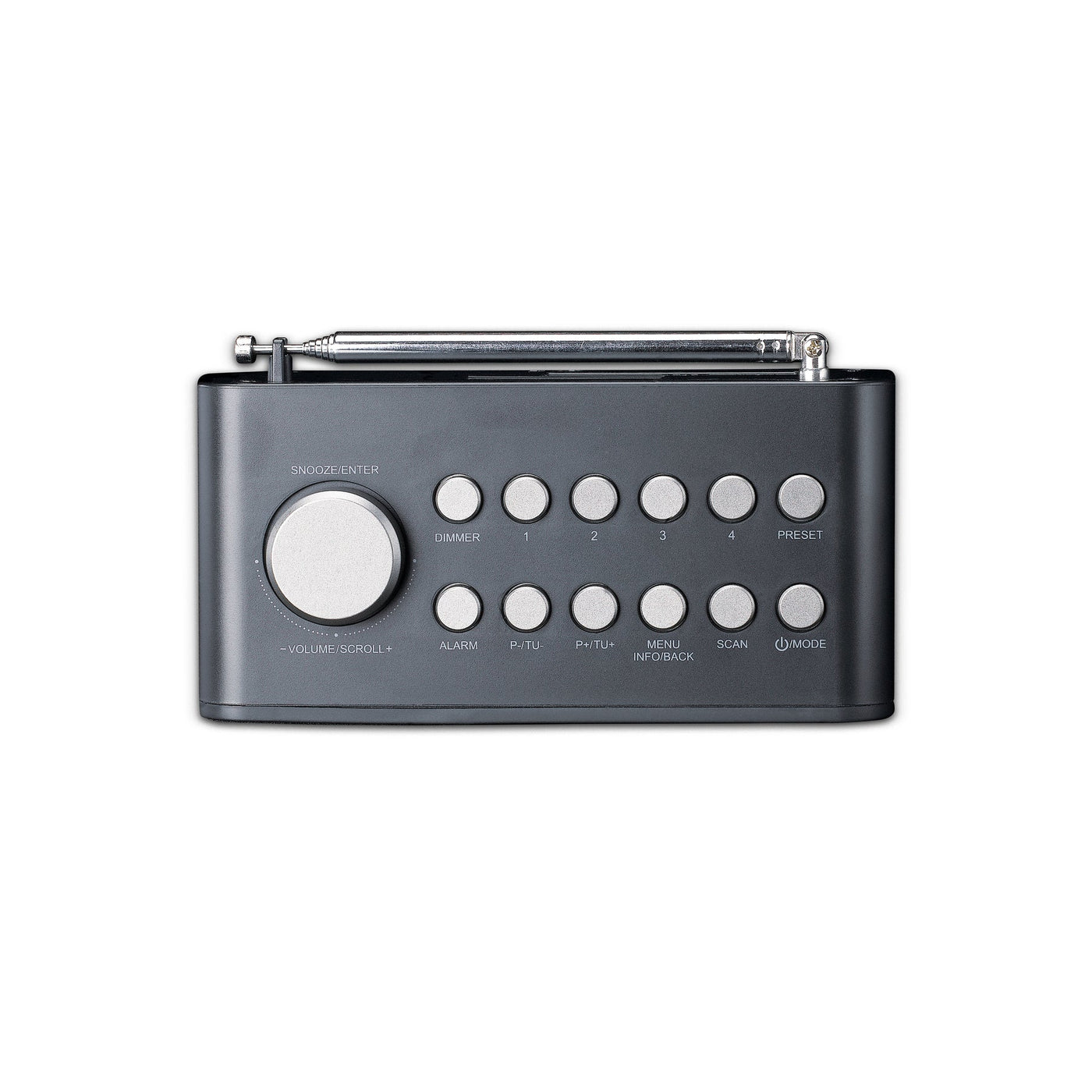 LENCO CR-625BK – DAB+/FM Clock Radio with Color Display, Sleep Timer, and Dual Alarm Function – Black