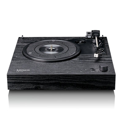 LENCO LS-15BK – Turntable with Bluetooth®, Two Built-In Speakers, and AT3600L Cartridge – Black