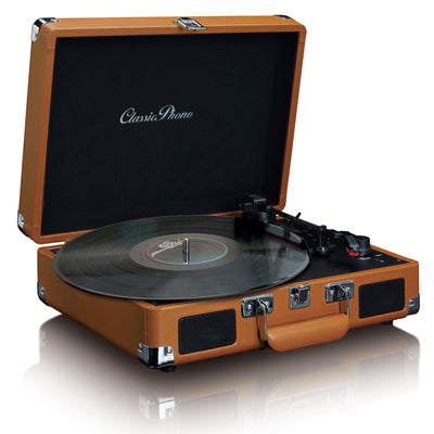 CLASSIC PHONO TT-10BN - Suitcase turntable with speakers - Brown