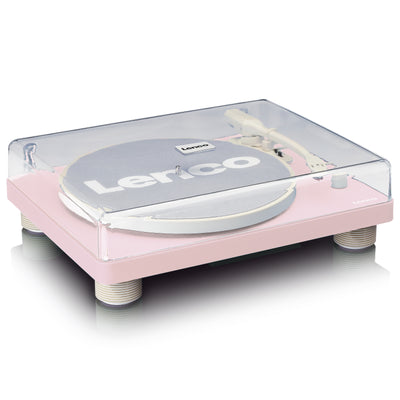 LENCO LS-50PK - Turntable with built-in speakers USB Encoding - Pink