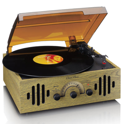 CLASSIC PHONO TT-41OK - Gramofon retro z wbudowanymi głośnikami - Dąb