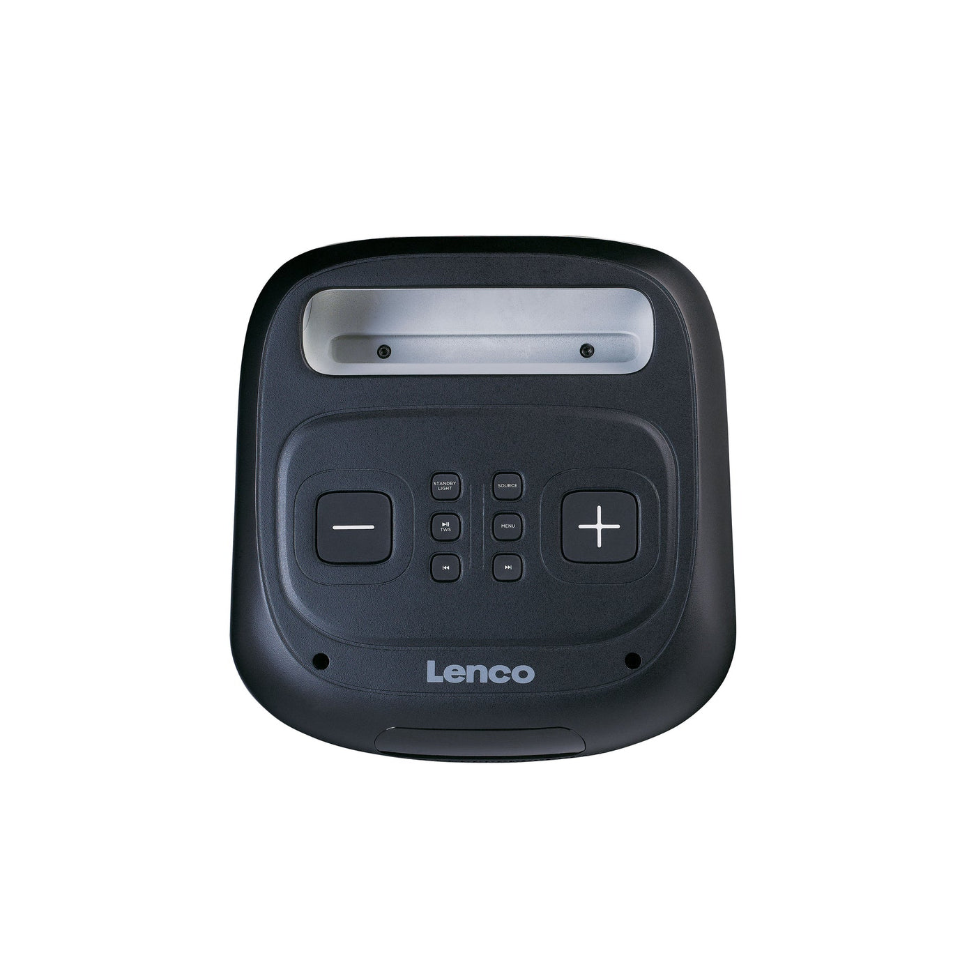 LENCO PA-101BK – Bluetooth® Party Speaker with LED Light Effects – 100W RMS, USB, 14-Hour Battery Life – Black
