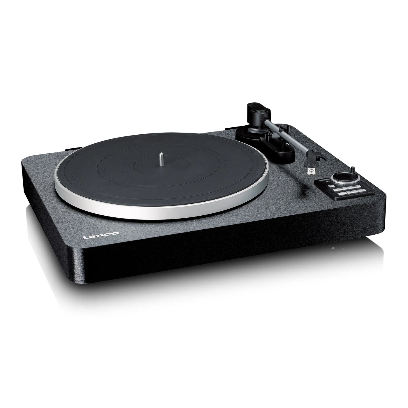 LENCO LBTA-165BK – Fully Automatic Turntable with Bluetooth® Streaming and Built-In Preamp – Metal Platter and Tonearm – Black