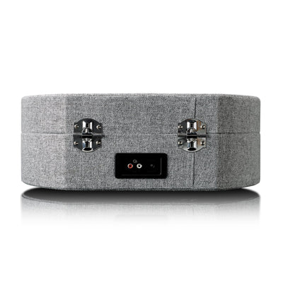 LENCO LS-66GY – Wooden Retro Turntable with Built-In Speakers, Bluetooth®, and AT3600L Cartridge – Grey