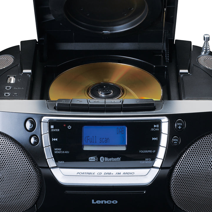 Lenco SCD-12 - Draagbare radio cd speler in retro design met aux-ingang - Crème Lenco SCD-12 - Draagbare radio cd speler in retro design met aux-ingang - Crème