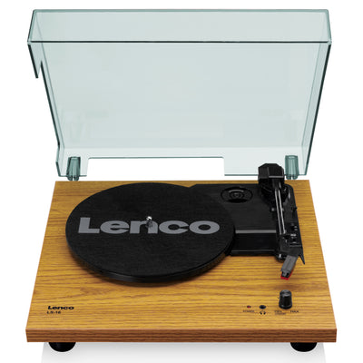 LENCO LS-10WD - Gramofon z wbudowanymi głośnikami - Drewno