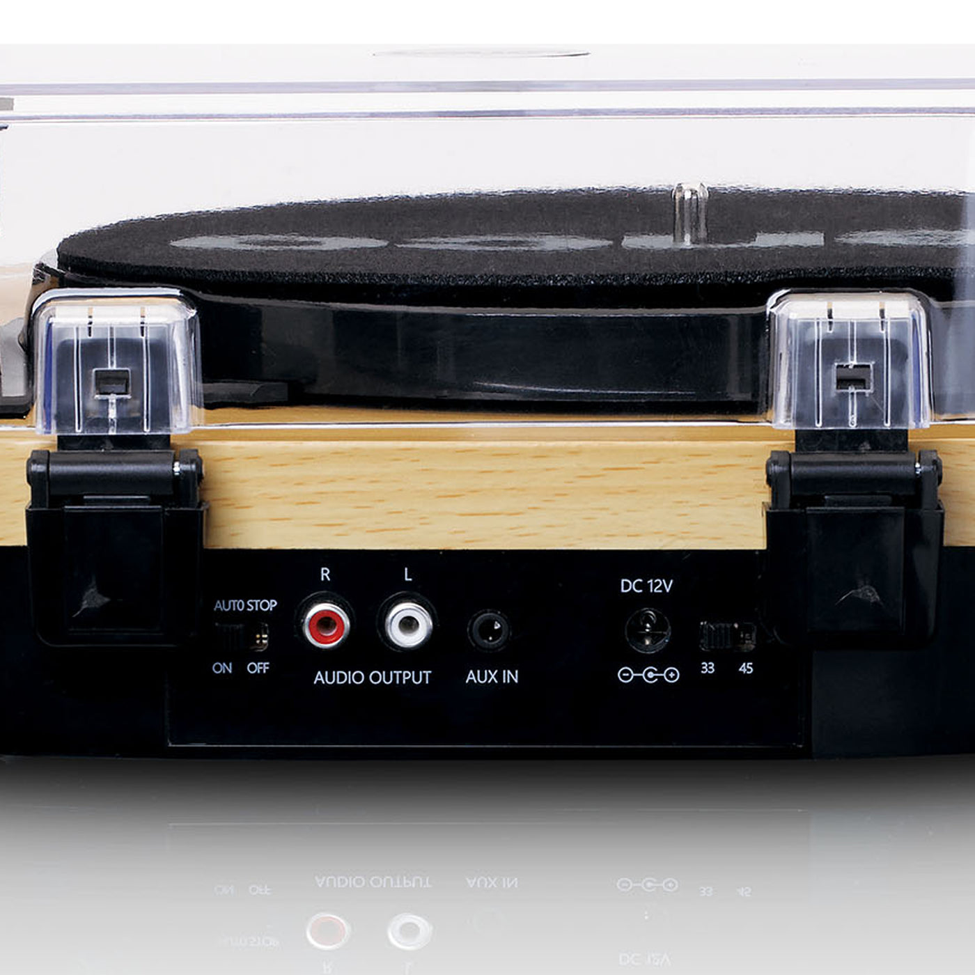 LENCO LS-40WD - Turntable with built-in speakers - Wood