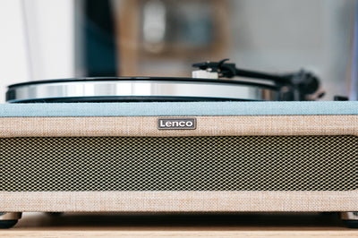 LENCO LS-440BUBG - Gramofon z 4 wbudowanymi głośnikami - Tkanina
