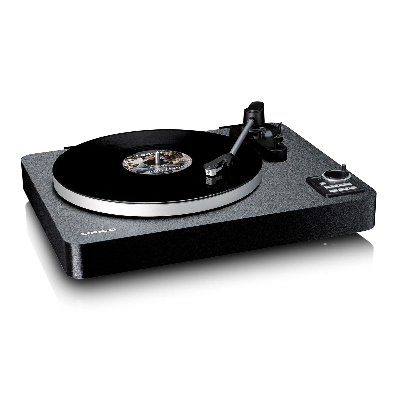 LENCO LBTA-165BK – Fully Automatic Turntable with Bluetooth® Streaming and Built-In Preamp – Metal Platter and Tonearm – Black