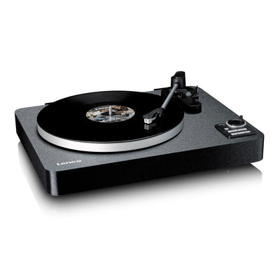 LENCO LBTA-165BK – Fully Automatic Turntable with Bluetooth® Streaming and Built-In Preamp – Metal Platter and Tonearm – Black