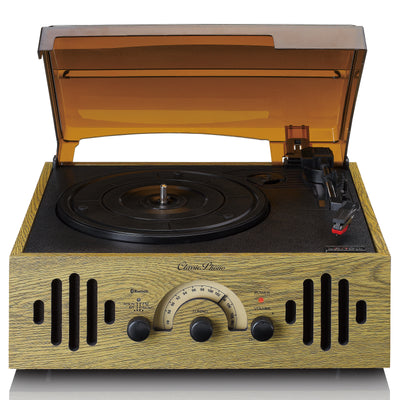 CLASSIC PHONO TT-41OK - Gramofon retro z wbudowanymi głośnikami - Dąb