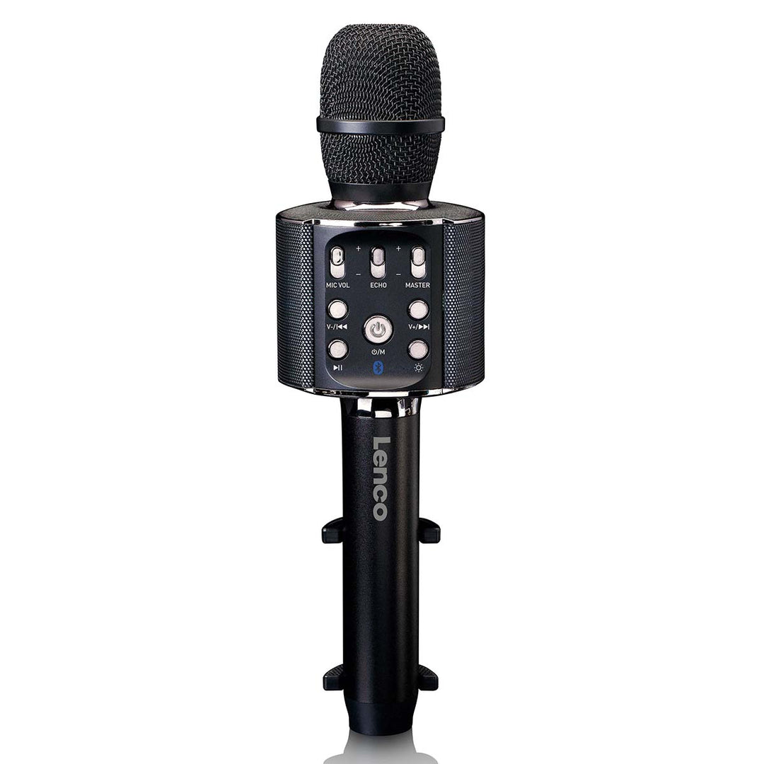 LENCO BMC-090BK - Bluetooth® Karaoke microphone with speaker