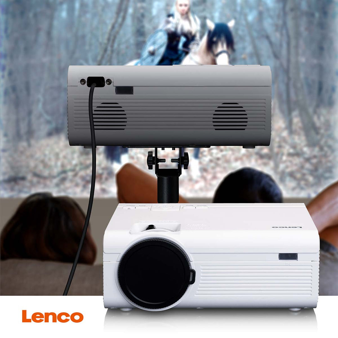 LENCO LPJ-280WH - LCD Projector with high resolution, supports