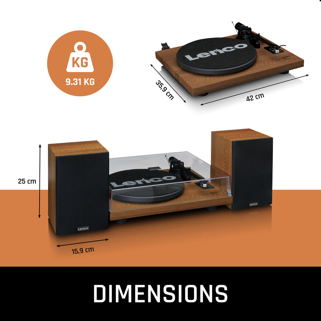 LENCO LS-480WD - Record player with built-in amplifier and
