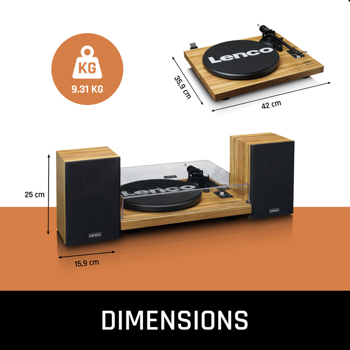LENCO LS-500OK - Record player with built-in amplifier and