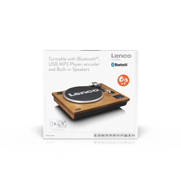 LENCO LS-55WA - Record Player with Bluetooth®, USB MP3 encoder