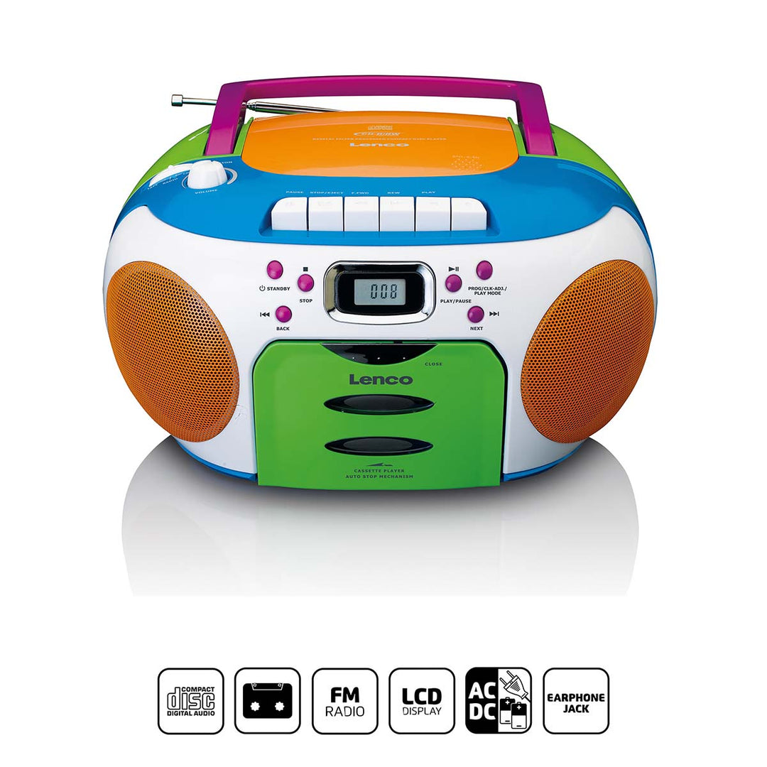 LENCO SCD-971 - Portable FM radio CD/Cassette player - Multi