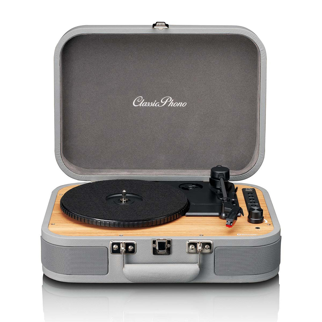 CLASSIC PHONO TT-116GY - Retro Bluetooth® Record Player with built
