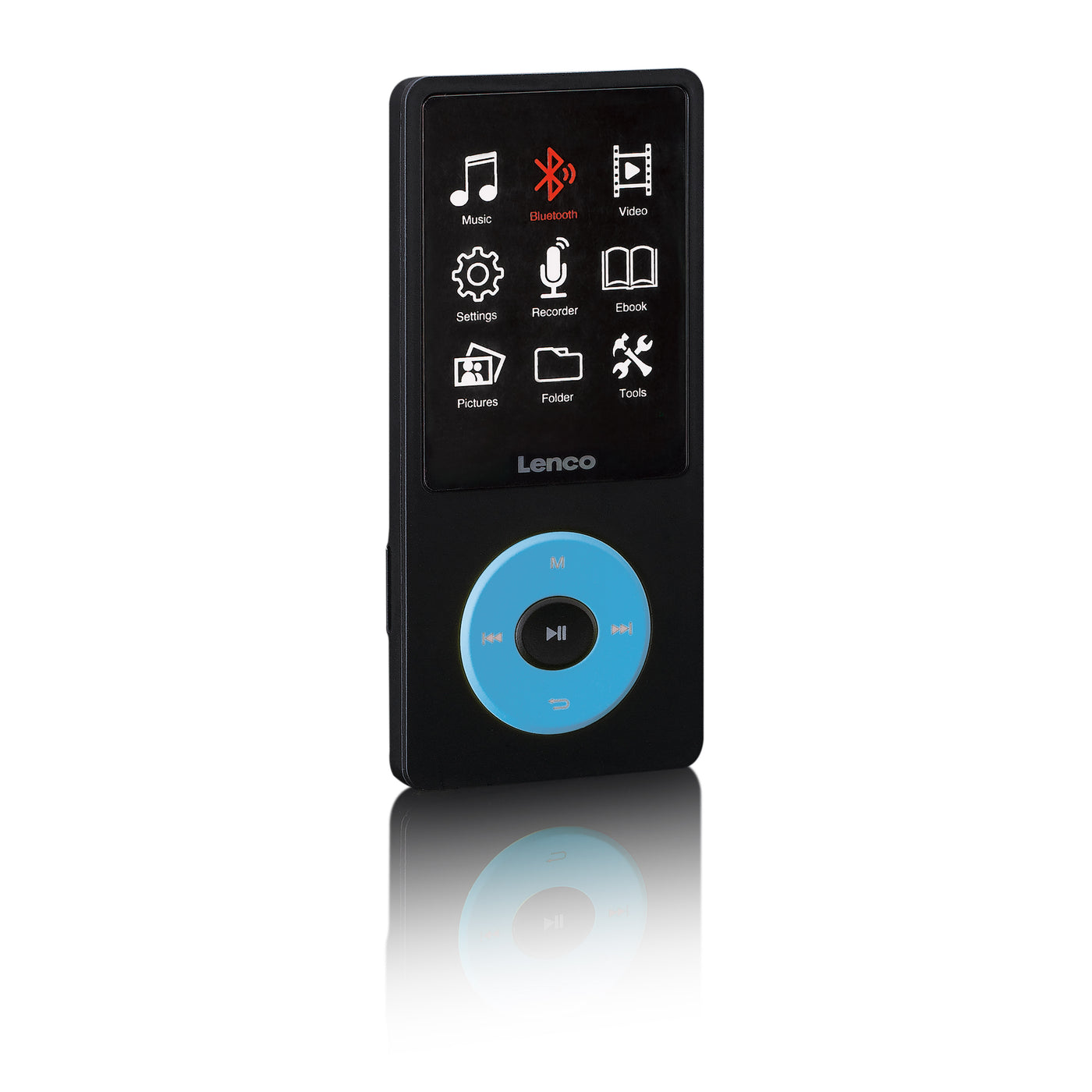 LENCO Xemio-860BU - Odtwarzacz MP3/MP4 z Bluetooth® i pamięcią wewnętrzną 8GB - Niebieski
