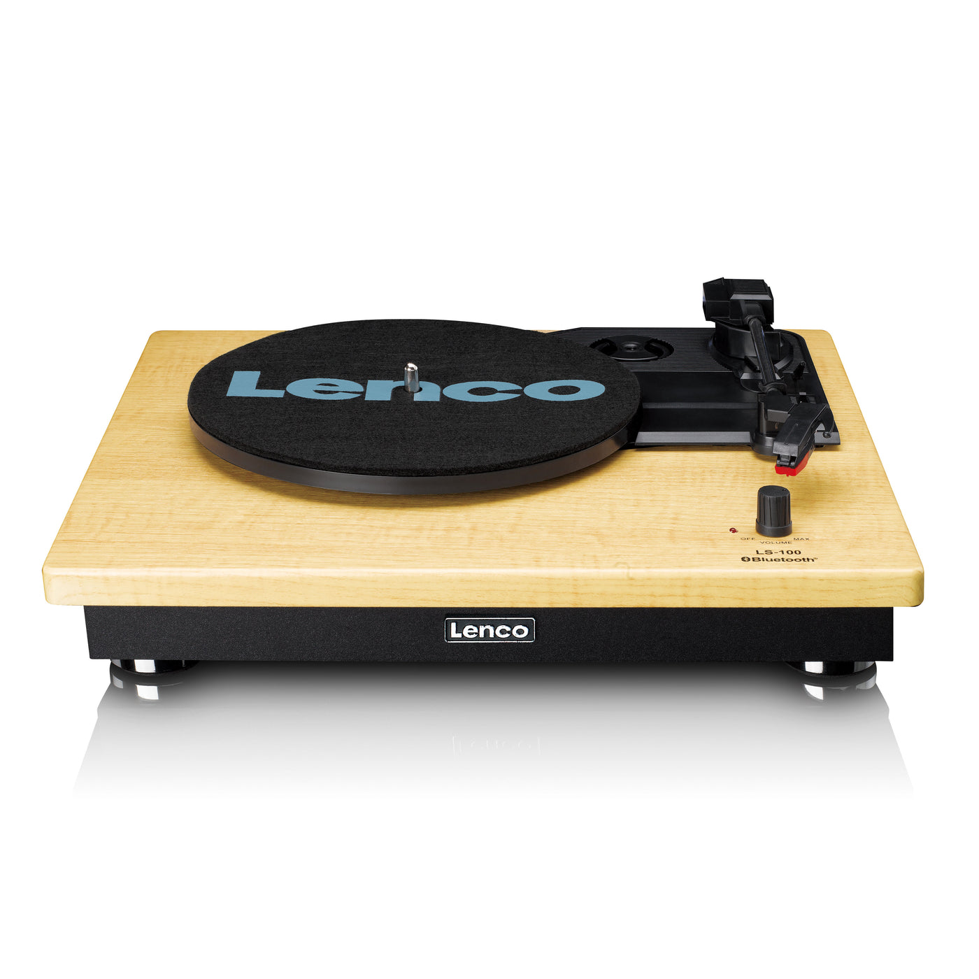 LENCO LS-100WD - Gramofon z 2 głośnikami zewnętrznymi - Drewno