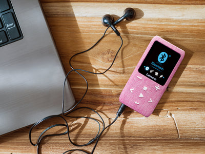 LENCO Xemio-861PK - Odtwarzacz MP3/MP4 z kartą Micro SD 8 GB Bluetooth® - Różowy