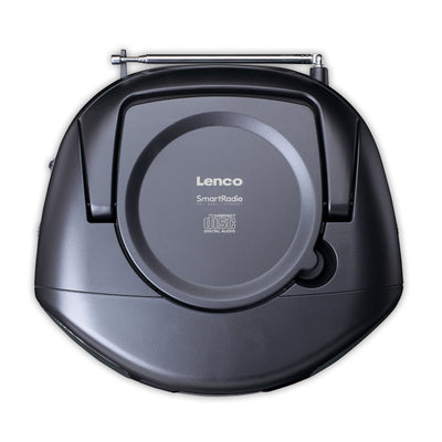 LENCO SCD-6000BK - Portable internet radio with DAB+/FM, Bluetooth®, CD player, and large LCD colour display - Black