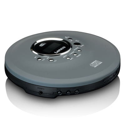 LENCO CD-400GY - Przenośny odtwarzacz CD/MP3 do płyt CD, CD-R, CD-RW
