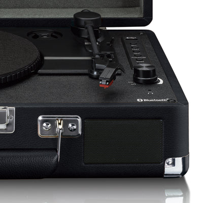 LENCO TT-13BK - Gramofon Bluetooth® z wbudowanymi głośnikami, czarny