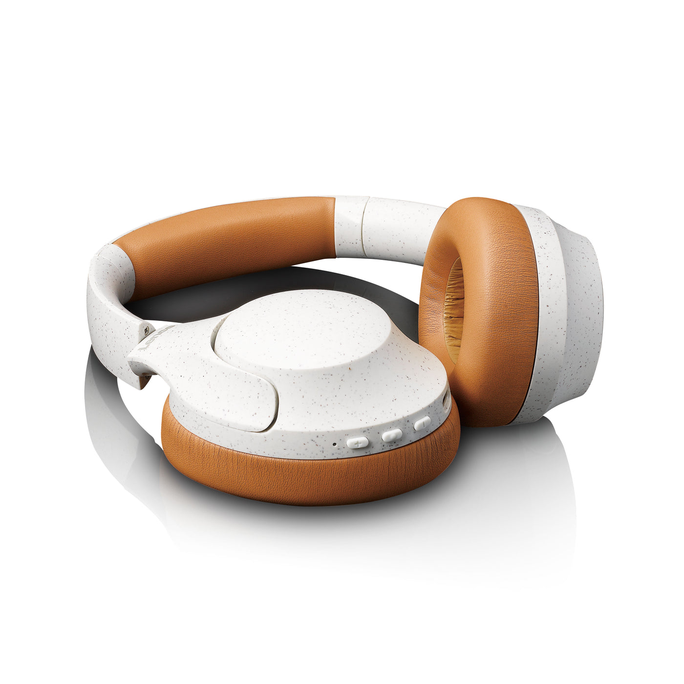 LENCO HPB-830GY - Bezprzewodowe słuchawki Bluetooth® z aktywną redukcją szumów i wbudowanymi mikrofonami - Szary/Biały