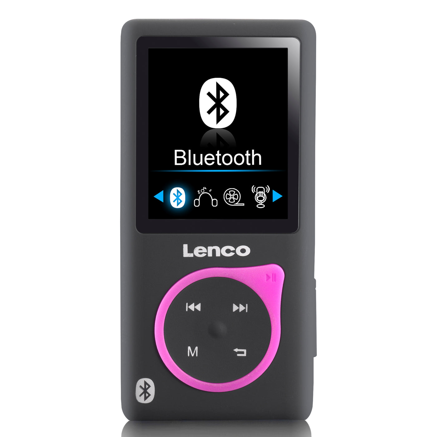 LENCO Xemio-767 BT Różowy - Odtwarzacz MP3-MP4 z Bluetooth® i 8 GB - Różowy