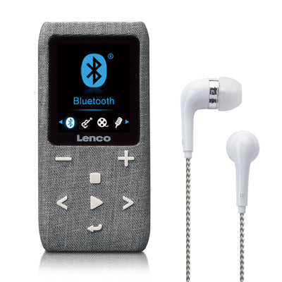 LENCO Xemio-861GY - Odtwarzacz MP3/MP4 z kartą Micro SD 8 GB Bluetooth® - Szary