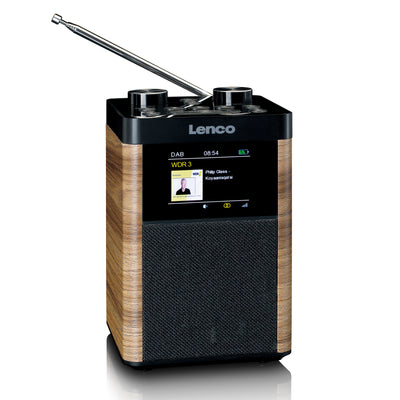 LENCO PDR-060WD - Przenośne radio DAB+/FM Bluetooth, głośnik 10W, bateria 14H - czarne.