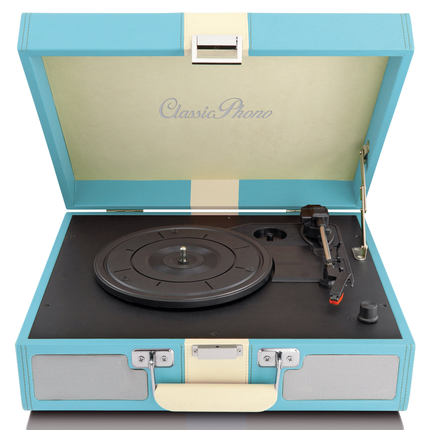 CLASSIC PHONO TT-33 Blue - Gramofon w walizce - Wbudowane głośniki - Niebieski