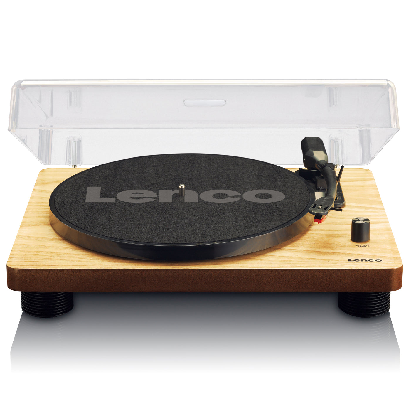 LENCO LS-50WD - Gramofon z wbudowanymi głośnikami Kodowanie USB - Drewno