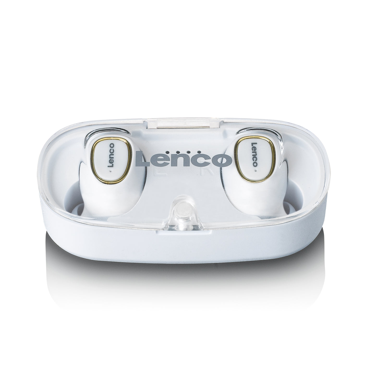 LENCO EPB-410WH Słuchawki Bluetooth® IPX4 TWS z Powerbankiem - białe
