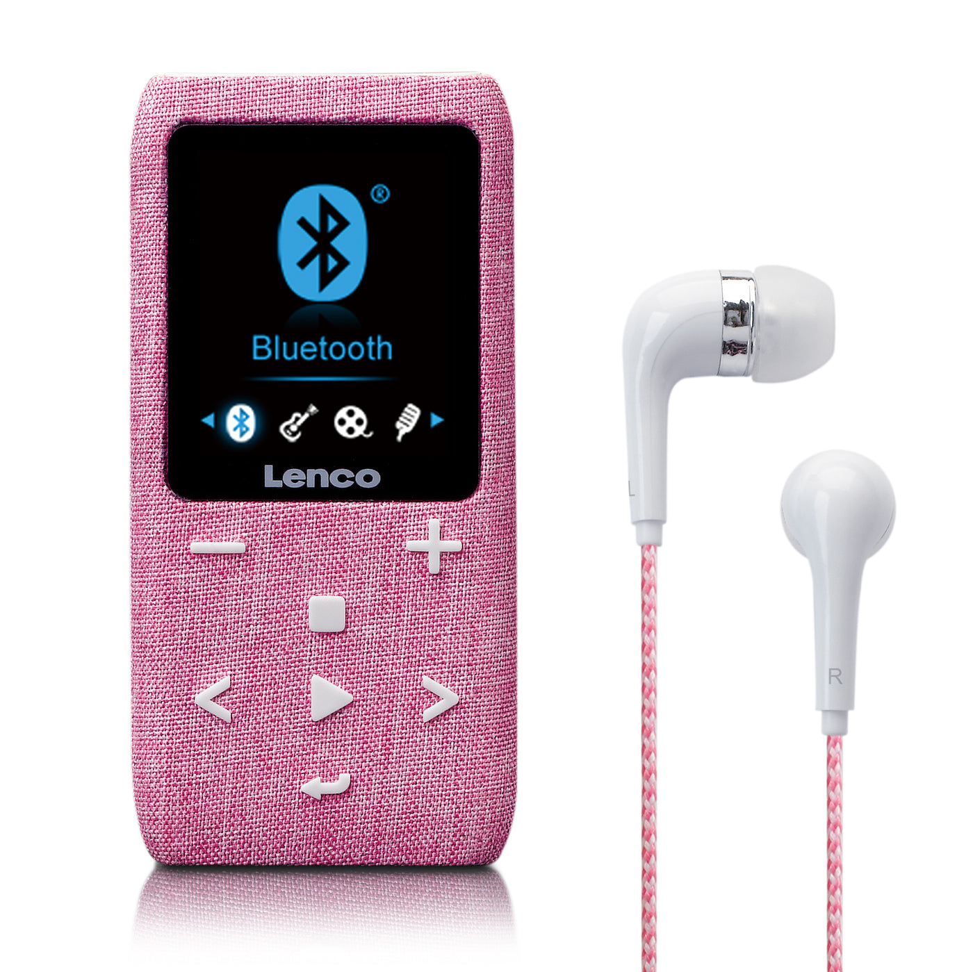 LENCO Xemio-861PK - MP3/MP4 Player with Bluetooth® 8GB Micro SD Card - Pink