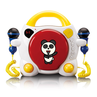 LENCO KCD-011KIDS - Przenośny odtwarzacz CD karaoke z Bluetooth® dla dzieci - Wielokolorowy