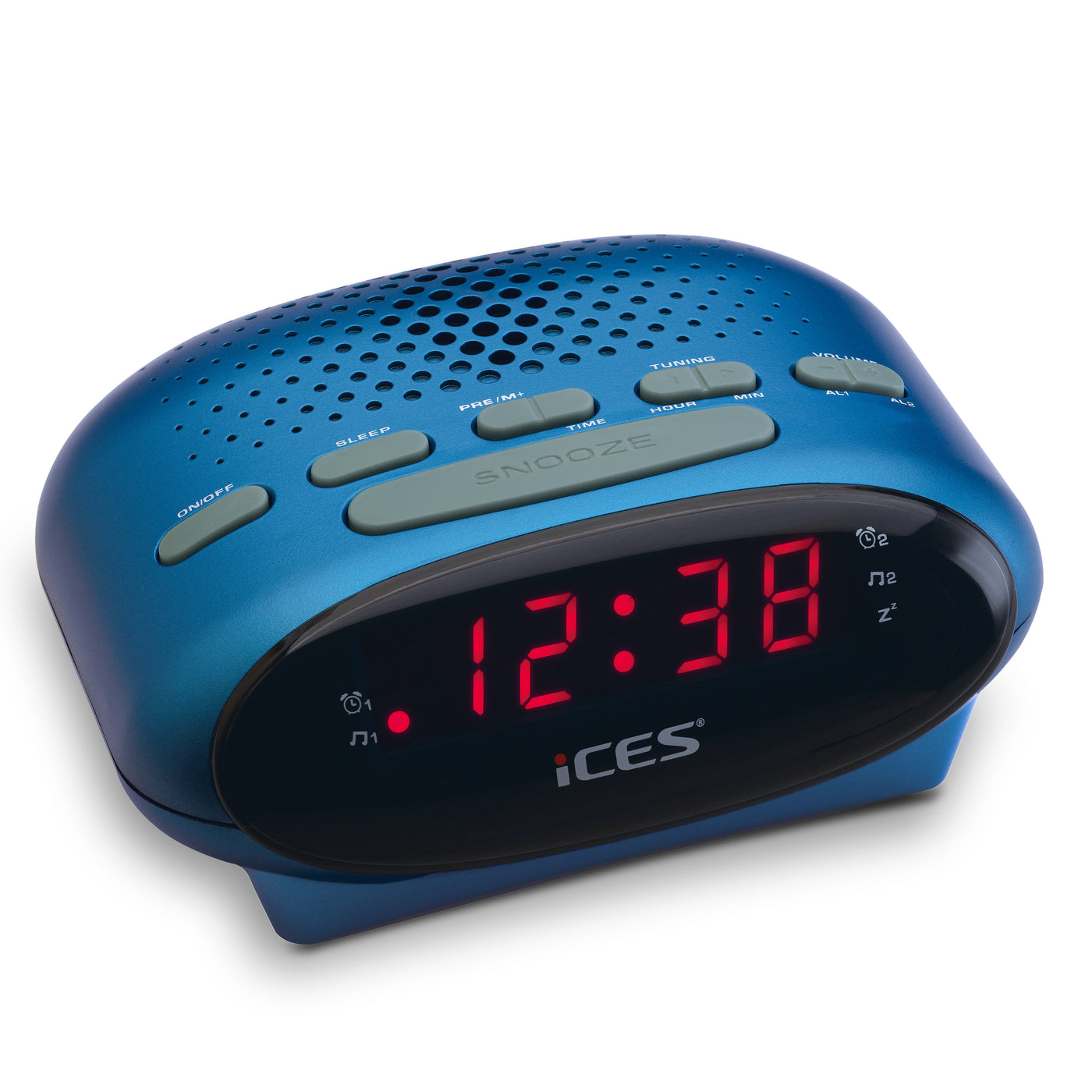 Ices ICR-210 Blue - radiobudzik FM 