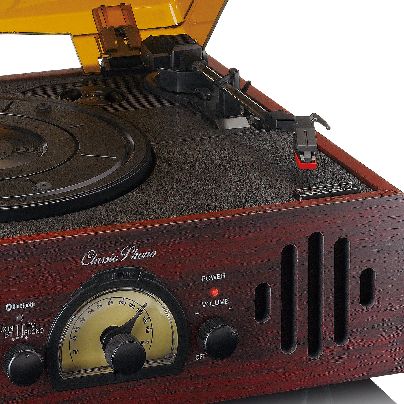 CLASSIC PHONO TT-43WA - Retro turntable with built-in speakers - Walnu ...