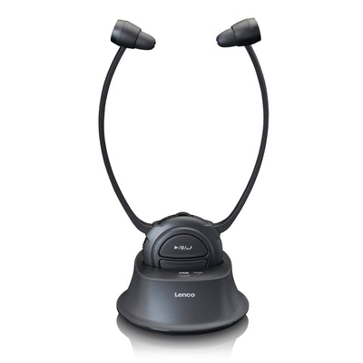 LENCO HPW-400BK - Wireless hearing amplifier-headphone