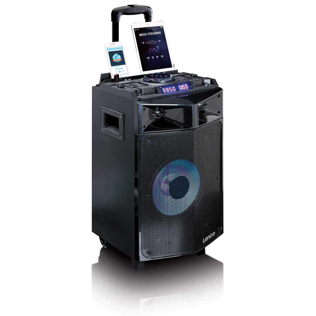 LENCO PMX-240 - High Powered PA/DJ mixer system with Bluetooth
