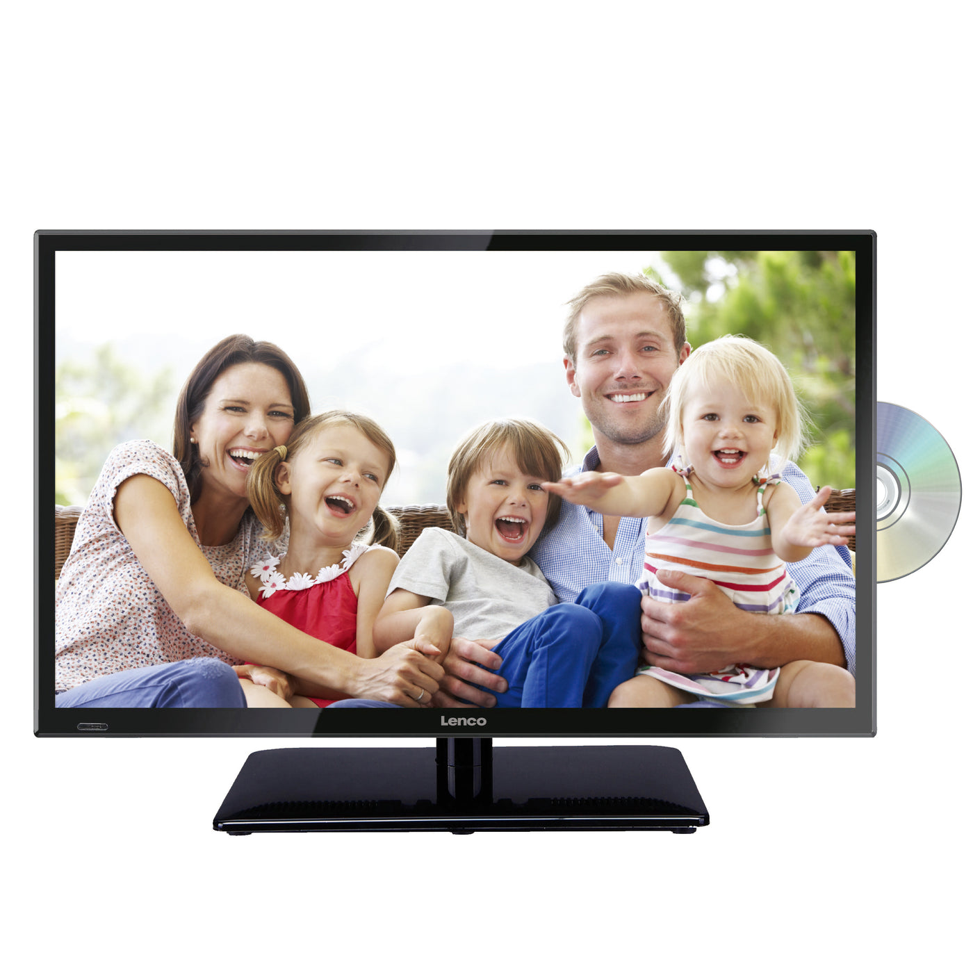 LENCO DVL-240 23,6-calowy telewizor LED Full HD - DVB-t2 - DVD - zasilacz samochodowy - Czarny