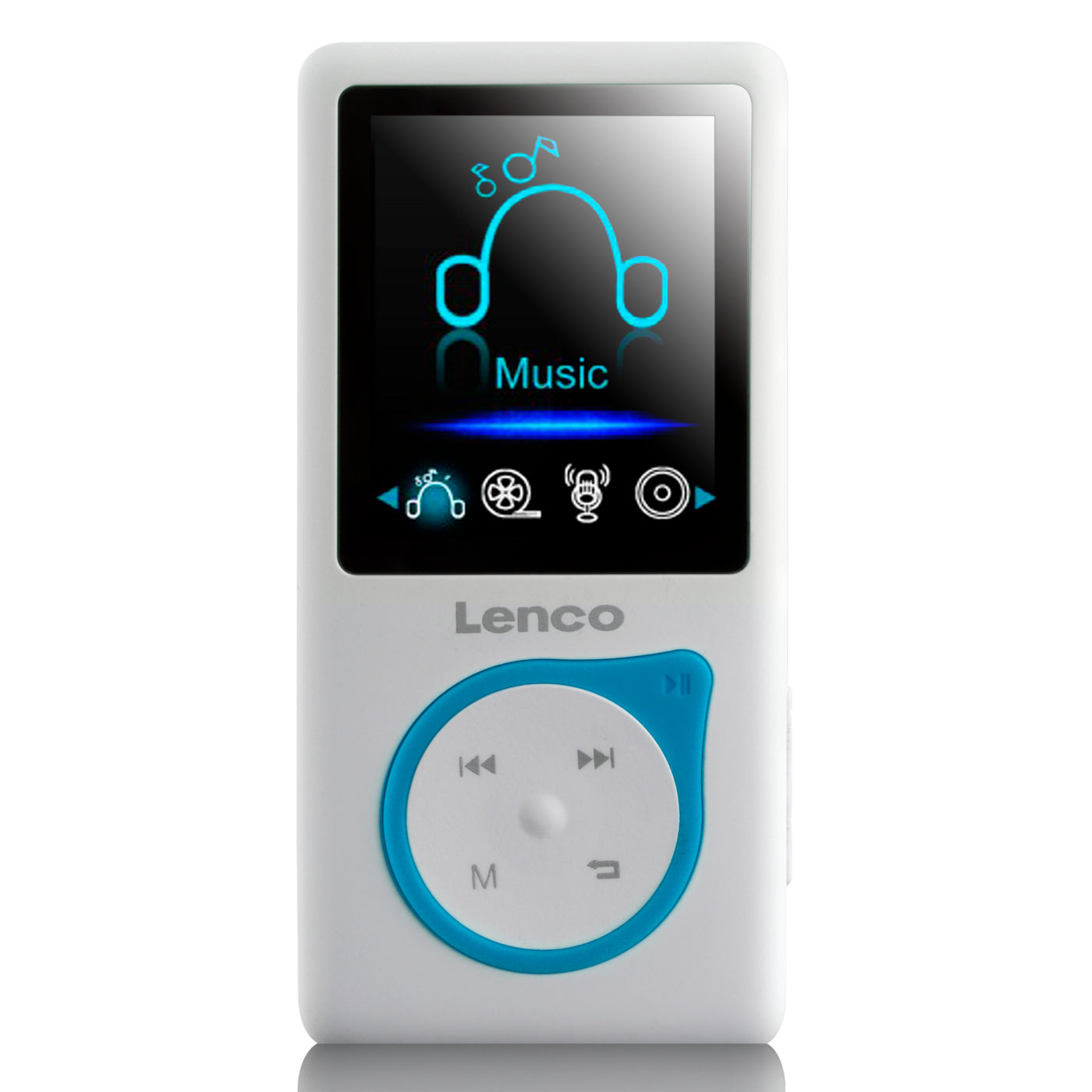 LENCO Xemio-668 Blue - odtwarzacz MP3/MP4 Zawiera. Karta micro SD 8 GB - niebieska