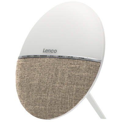 LENCO CRW-4CR - Radio z budzikiem FM - Światło budzenia z Bluetooth® - Kremowy