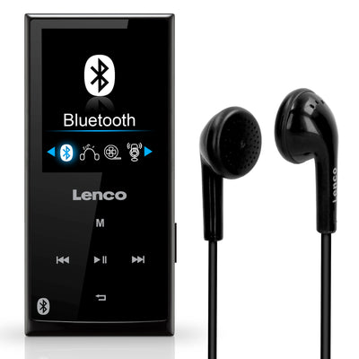 LENCO Xemio-760 BT Black - MP3/MP4 player with Bluetooth® 8GB memory - Black
