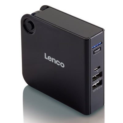 LENCO PB-5200 - Powerbank 5200 mah combo car charger