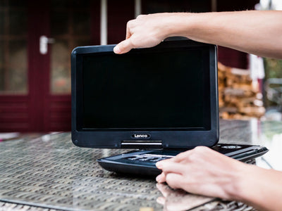 Lenco DVP-1210 - 12" Portable DVD player with SD slot - Black