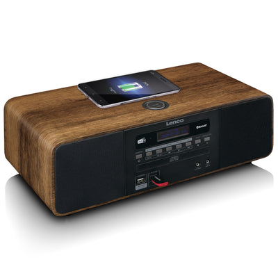 LENCO DAR-051WD - Stereo DAB+/ FM radio, CD, 2 USB, Bluetooth®, QI and remote control