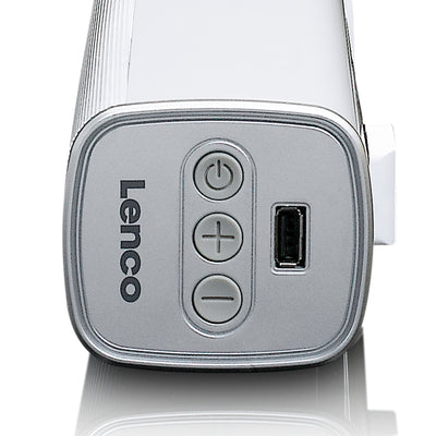 Lenco SB-01 - Soundbar 90 cm 80w Bluetooth z wbudowanym subwooferem USB i HDMI - biały 