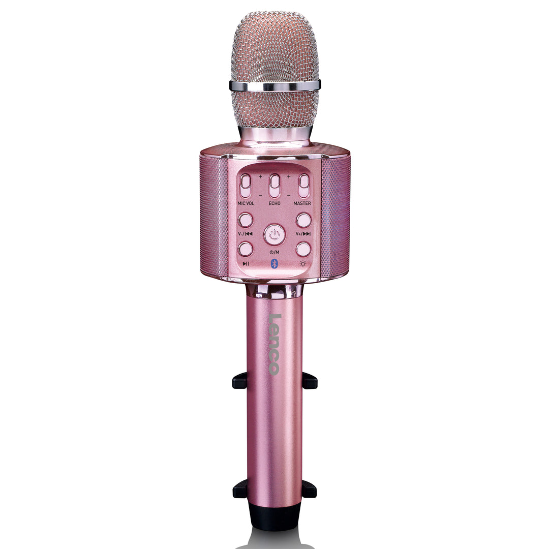 Lenco BMC-180PK - Bluetooth Karaoke microphone with speaker